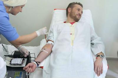 Процедура забора донорской крови